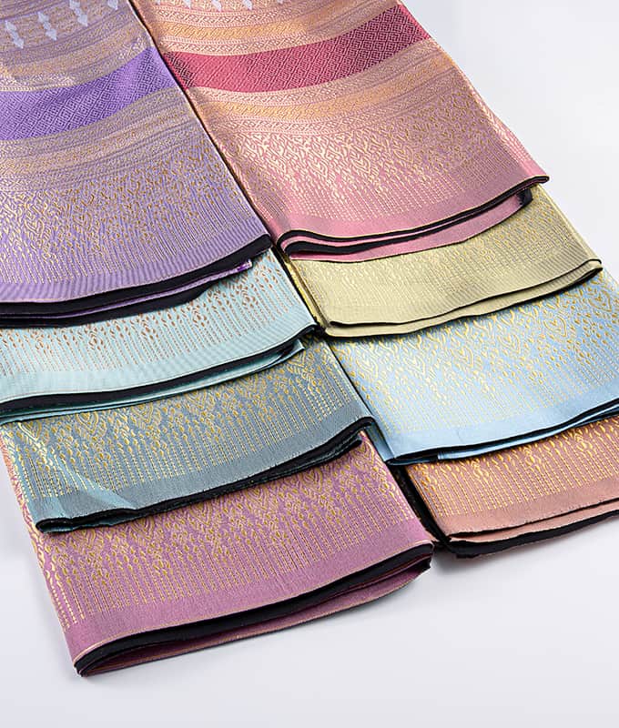 Fabraic Sarong Téalainnis Traidisiúnta Coitianta Gach Fabraic Jacquard poileistir