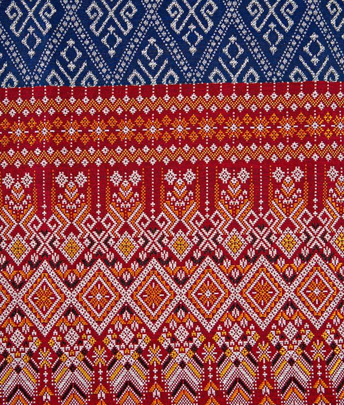 Stíl Hand-Stitched Polai-Cotton Sarong Fabraic