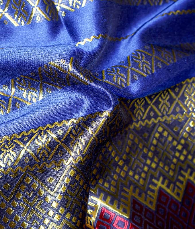 100% poileistir Jacquard Patrún Fabraic Sarong Colorful Oirdheisceart na hÁise